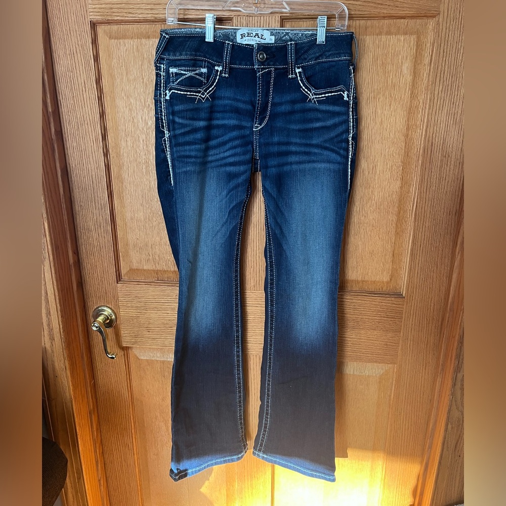 Ariat Marine Women's Dark Blue boot entwined Jeans